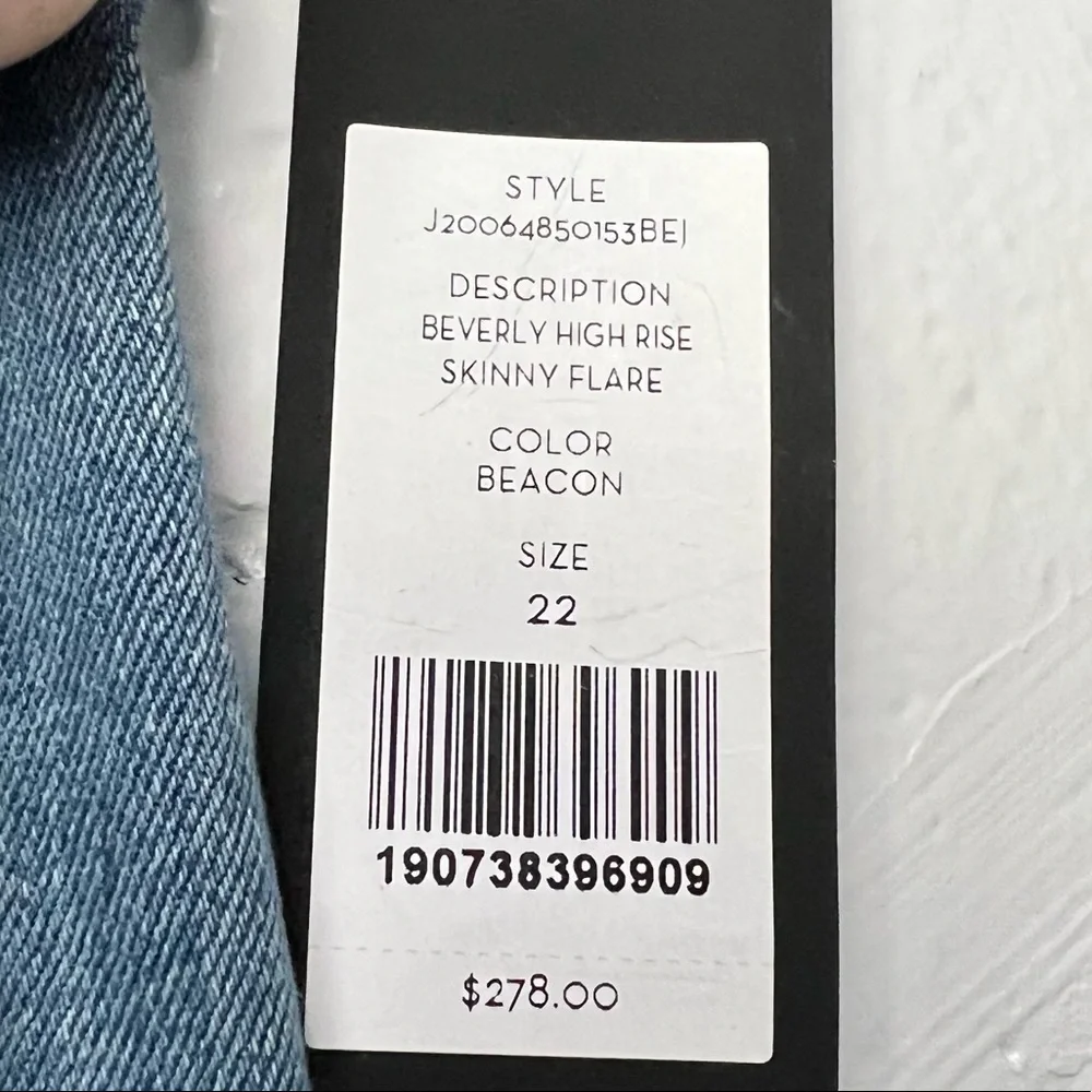 Veronica Beard Beverly High Rise Skinny Jeans 22 tall - Picture 12 of 12